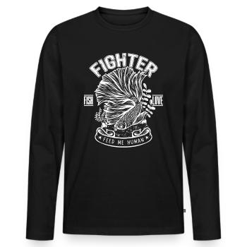 Betta Fish Owner Aquarienwärter - Männer Premium Bio Langarmshirt - Schwarz - Vorne - Nico (187cm)