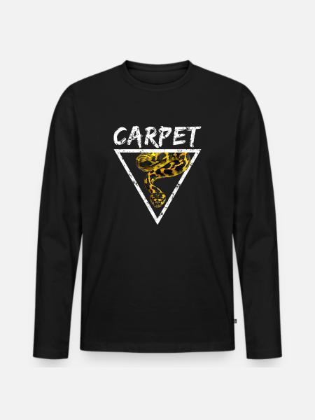 Tapis Python Geometric Snake Owner - T-shirt manches longues Premium bio Homme - noir