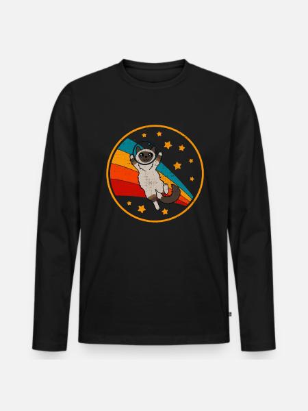 Birman Birman Chat de l’espace - T-shirt manches longues Premium bio Homme - noir