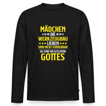 Werkzeugmechaniker Werkzeugmacher Tool & Die Maker - Männer Premium Bio Langarmshirt - Schwarz - Vorne - Nico (187cm)