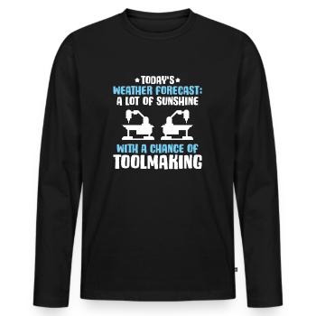 Tool Mechanic Toolmaker Tool & The Maker - T-shirt manches longues Premium bio Homme - noir - Devant - Nico (187cm)