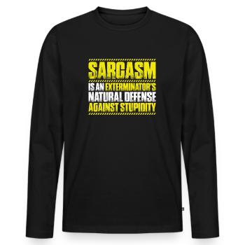 Schädlingsbekämpfer Kammerjäger Exterminator - Männer Premium Bio Langarmshirt - Schwarz - Vorne - Nico (187cm)