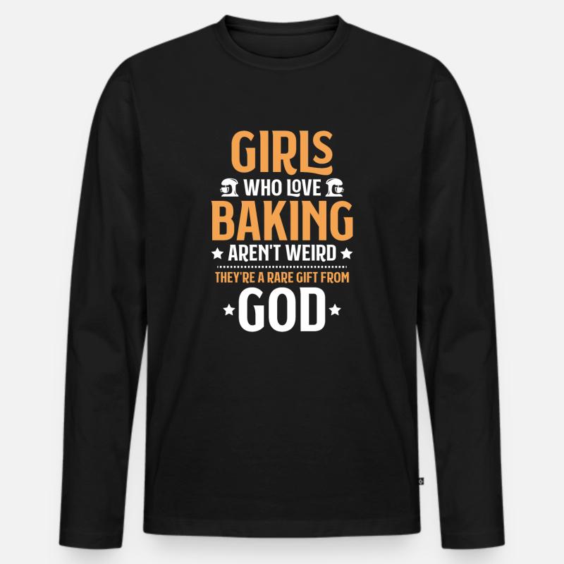 Baker Baking Baker Bakery Baking - Men's Premium Organic Long Sleeve Shirt - black