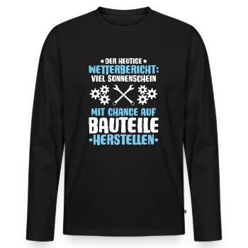Verfahrensmechaniker Verfahrensmechanikerin - Männer Premium Bio Langarmshirt - Schwarz - Vorne - Nico (187cm)