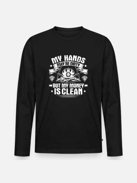 Geologie Geologe Geologist Geology Geologin - Männer Premium Bio Langarmshirt - Schwarz