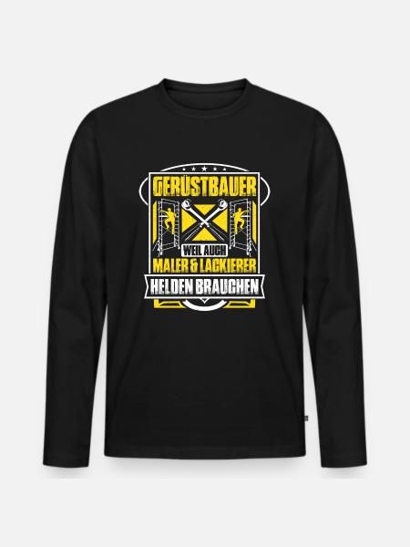 Échafaudage Échafaudage Échafaudage Échafaudage - T-shirt manches longues Premium bio Homme - noir