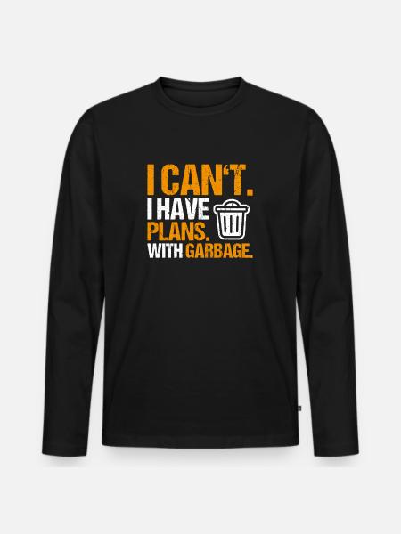 Fachkraft für Kreislauf- und Abfallwirtschaft - Männer Premium Bio Langarmshirt - Schwarz