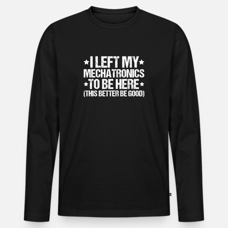 Mechatroniker Mechatronik Mechatronics Engineer - Men's Premium Organic Long Sleeve Shirt - black