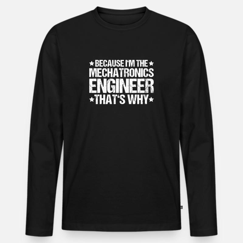 Mechatroniker Mechatronik Mechatronics Engineer - Men's Premium Organic Long Sleeve Shirt - black
