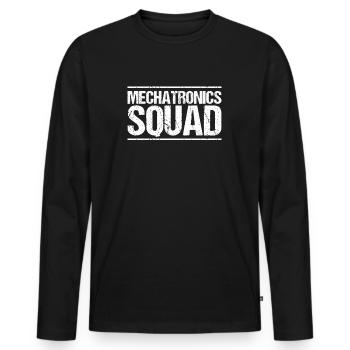Mechatroniker Mechatronik Ingénieur mécatronique - T-shirt manches longues Premium bio Homme - noir - Devant - Nico (187cm)