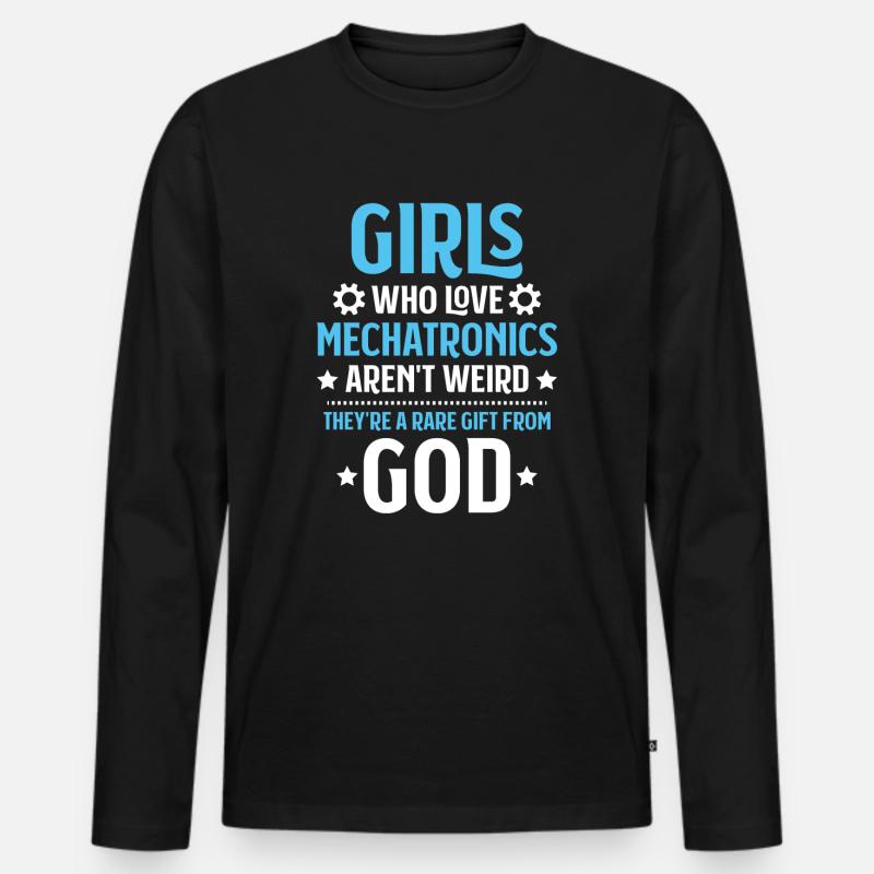 Mechatroniker Mechatronik Mechatronics Engineer - Men's Premium Organic Long Sleeve Shirt - black