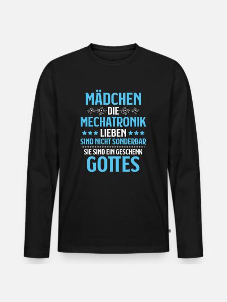Mechatroniker Mechatronik Mechatronics Engineer - Männer Premium Bio Langarmshirt - Schwarz