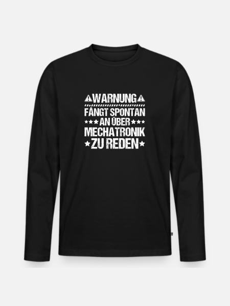 Mechatroniker Mechatronik Mechatronics Engineer - Männer Premium Bio Langarmshirt - Schwarz