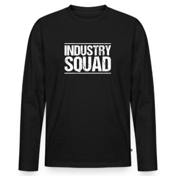 Industriemechaniker Mécanicien industriel - T-shirt manches longues Premium bio Homme - noir - Devant - Nico (187cm)