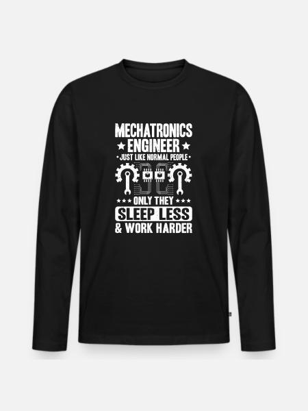 Mechatroniker Mechatronik Mechatronics Engineer - Männer Premium Bio Langarmshirt - Schwarz