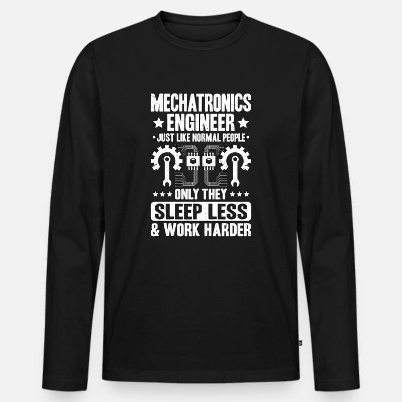 Mechatroniker Mechatronik Mechatronics Engineer - Männer Premium Bio Langarmshirt - Schwarz