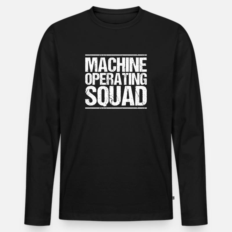 Machine and plant operator Machine operator Men's Premium Organic Long Sleeve Shirt