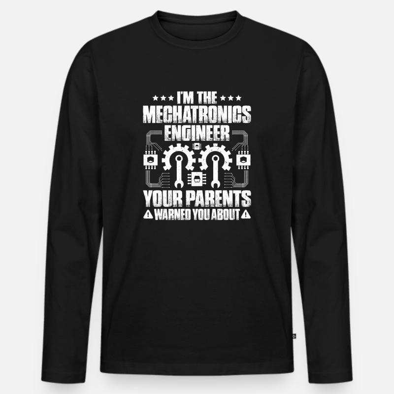Mechatroniker Mechatronik Mechatronics Engineer - Männer Premium Bio Langarmshirt - Schwarz
