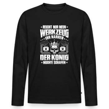 Mechatroniker Mechatronik Mechatronics Engineer - Männer Premium Bio Langarmshirt - Schwarz - Vorne - Nico (187cm)