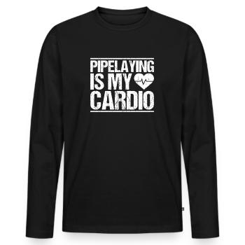Pipeline Constructor Pipeline Construction Pipelayer - Men's Premium Organic Long Sleeve Shirt - black - Front - Nico (187cm)