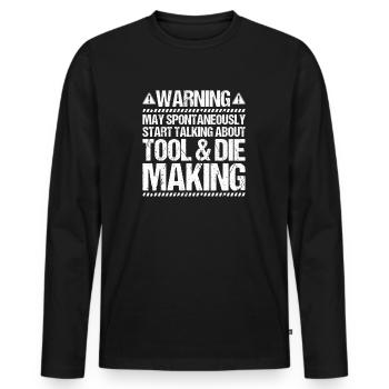 Werkzeugmechaniker Werkzeugmacher Tool & Die Maker - Männer Premium Bio Langarmshirt - Schwarz - Vorne - Nico (187cm)