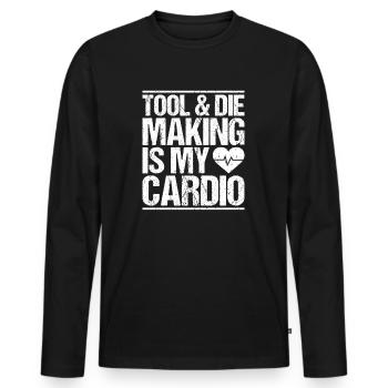 Werkzeugmechaniker Werkzeugmacher Tool & Die Maker - Männer Premium Bio Langarmshirt - Schwarz - Vorne - Nico (187cm)