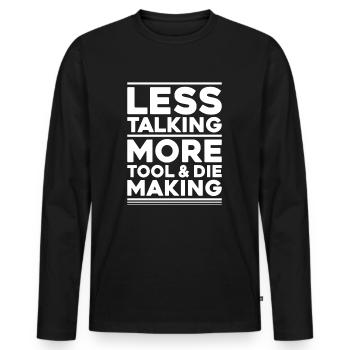 Werkzeugmechaniker Werkzeugmacher Tool & Die Maker - Männer Premium Bio Langarmshirt - Schwarz - Vorne - Nico (187cm)