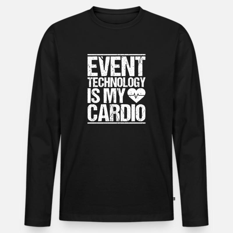 Veranstaltungstechniker Event Technician - Männer Premium Bio Langarmshirt - Schwarz