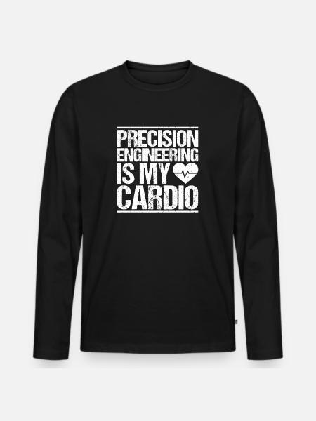 Precision mechanic Precision Machinist - Men's Premium Organic Long Sleeve Shirt - black