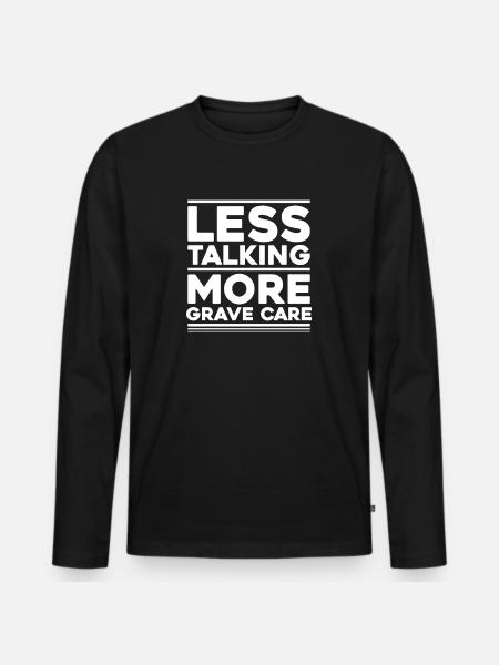 Friedhofsgärtner Friedhof Cemetery Gardener - Männer Premium Bio Langarmshirt - Schwarz