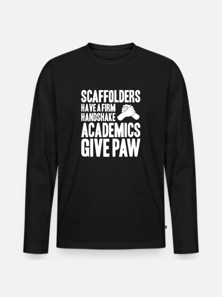 Échafaudage Échafaudage Échafaudage - T-shirt manches longues Premium bio Homme - noir