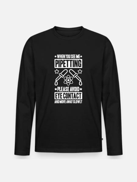 Biochemiker Biochemie Biochemistry Biochemist - Men's Premium Organic Long Sleeve Shirt - black