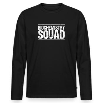 Biochemiker Biochemie Biochemistry Biochemist - Männer Premium Bio Langarmshirt - Schwarz - Vorne - Nico (187cm)