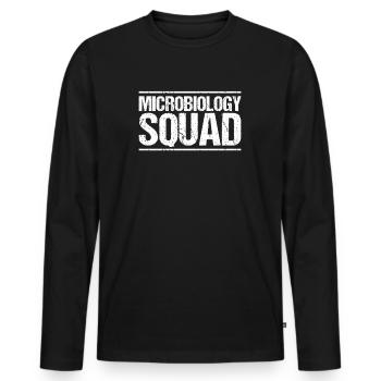 Microbiology Microbiologist Biology Biologist - Men's Premium Organic Long Sleeve Shirt - black - Front - Nico (187cm)