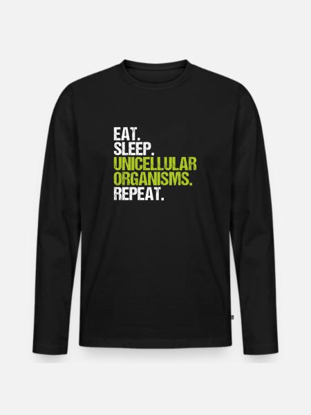 Microbiology Microbiologist Biology Biologist - Men's Premium Organic Long Sleeve Shirt - black