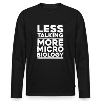 Microbiology Microbiologist Biology Biologist - Men's Premium Organic Long Sleeve Shirt - black - Front - Nico (187cm)