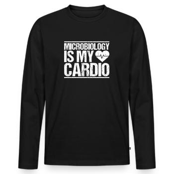 Microbiology Microbiologist Biology Biologist - Men's Premium Organic Long Sleeve Shirt - black - Front - Nico (187cm)