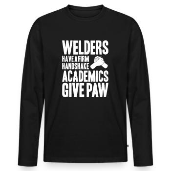 Schweißer Schweißen Schweißerei Soudeur Soudeur - T-shirt manches longues Premium bio Homme - noir - Devant - Nico (187cm)