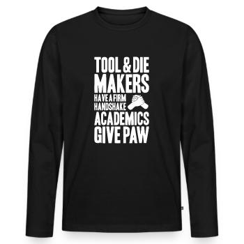 Werkzeugmechaniker Werkzeugmacher Tool & Die Maker - Männer Premium Bio Langarmshirt - Schwarz - Vorne - Nico (187cm)