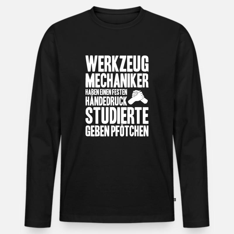 Werkzeugmechaniker Werkzeugmacher Tool & Die Maker - Männer Premium Bio Langarmshirt - Schwarz