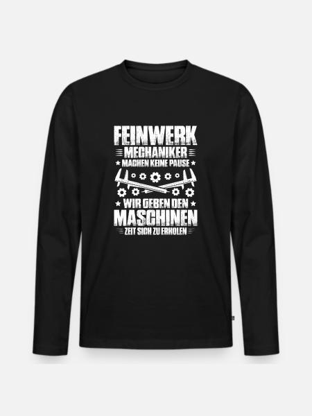 Precision mechanic Precision Machinist - Men's Premium Organic Long Sleeve Shirt - black