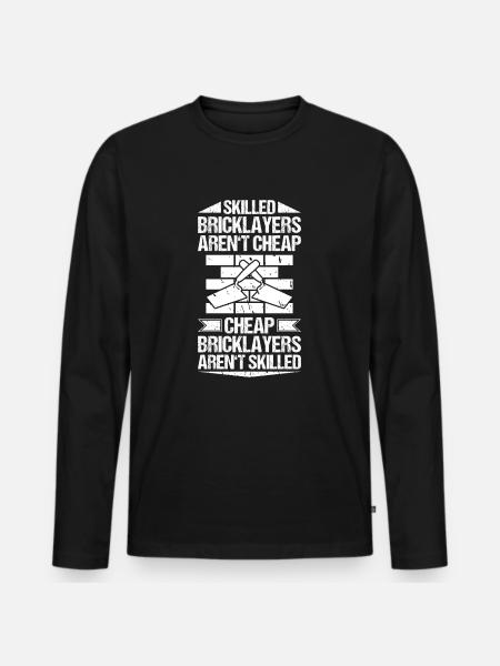 Maître Maçonnerie Maçonnerie Maçon Maçon - T-shirt manches longues Premium bio Homme - noir