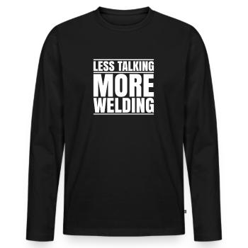 Schweißer Schweißen Schweißerei Soudeur Soudeur - T-shirt manches longues Premium bio Homme - noir - Devant - Nico (187cm)