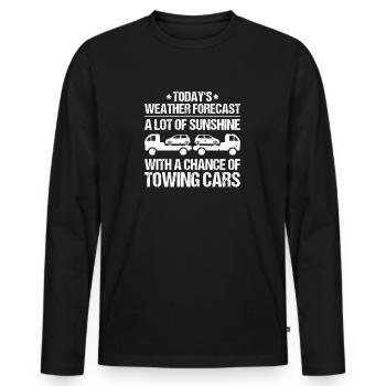Tow Truck Service Tow Truck Driver - Men's Premium Organic Long Sleeve Shirt - black - Front - Nico (187cm)