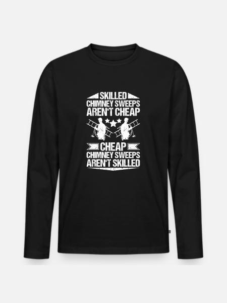 Schornsteinfeger Kaminkehrer Chimney Sweep - Men's Premium Organic Long Sleeve Shirt - black