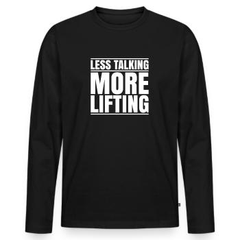 Kranführer Kranfahrer Kran Crane Operator - Männer Premium Bio Langarmshirt - Schwarz - Vorne - Nico (187cm)