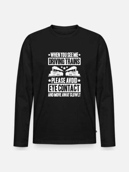 Triebfahrzeugführer Lokführer Train Driver - Men's Premium Organic Long Sleeve Shirt - black