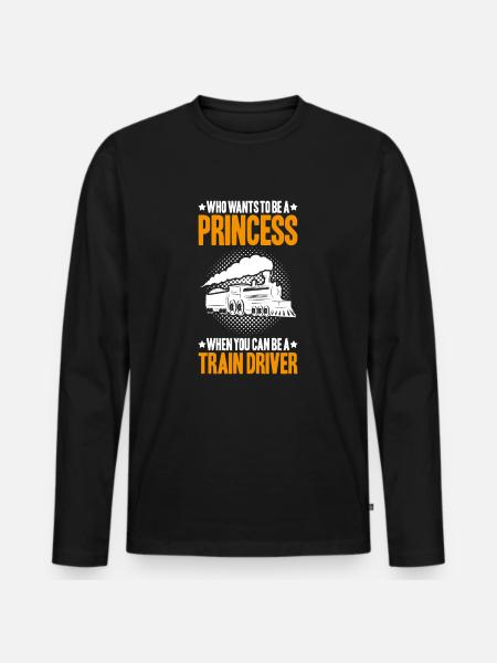 Triebfahrzeugführer Lokführer Train Driver - Men's Premium Organic Long Sleeve Shirt - black
