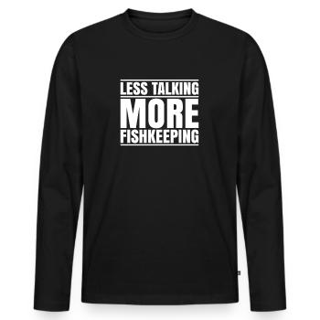 Aquaristics Aquarist Aquarium Fish Aquarist - Men's Premium Organic Long Sleeve Shirt - black - Front - Nico (187cm)