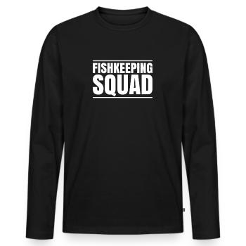 Aquaristics Aquarist Aquarium Fish Aquarist - Men's Premium Organic Long Sleeve Shirt - black - Front - Nico (187cm)